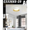 AUTELO 12" Flush Mount Ceiling Light, 3CCT LED Light Fixtures