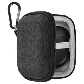 Geekria Shield - Funda para auriculares compatible con auriculares Bose Quietcomfort II True Wireless para auriculares intrauditivos, funda de repuesto para viaje con almacenamiento de cable (gris)
