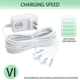 LCMLA AC/DC 4.5V Power Adapter Compatible with Lemax Lighted Accessory 94563 94564 74707 74295 84428 94565 94566 94527 44241 64517 Christmas Micro Lighting Building Decoration