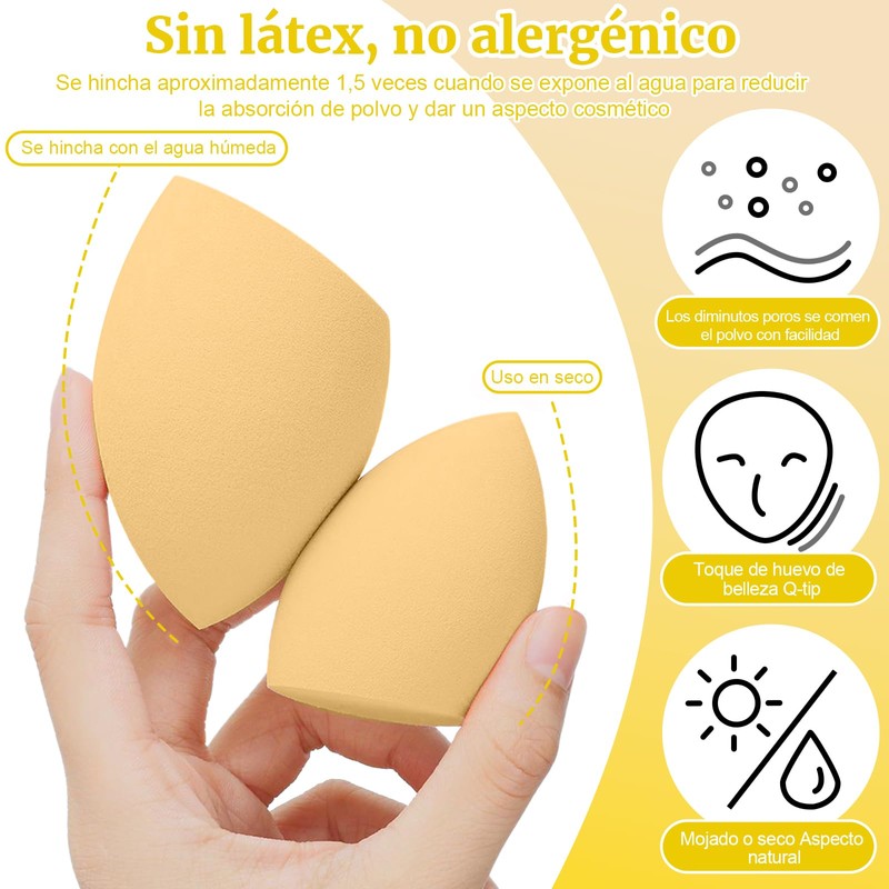 Esponja de Maquillaje Beauty Blenders, Esponja Facial Maquillaje para Bases