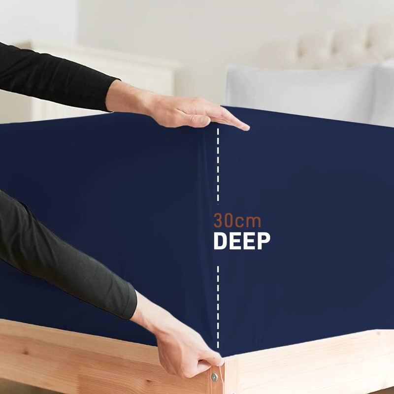 AR Ware Double Fitted Sheet 100% Egyptian Cotton 300 TC,