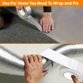 3 Pack 50mm X 20m Duct Tape,Wrap Strong Packing Boxes GafferTape for Indoor/Outdoor, Heavy Duty Strong Waterproof Repair Tape for Repairing, Fastening, Bundling, Reinforcing,Sealing,Patching,Packaging