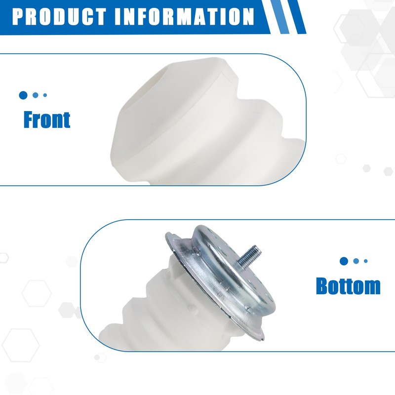 Stop Buffer Rubber Bearings 2 Pieces Spring Plate Stop Buffer