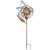 Sunset Vista Designs Solar Garden Stake - Antiqued Metal Dragonfly