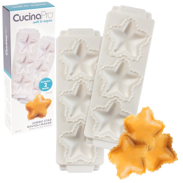 Star Jumbo Ravioli Molds (2 Pack) - XL 2.5" Stars
