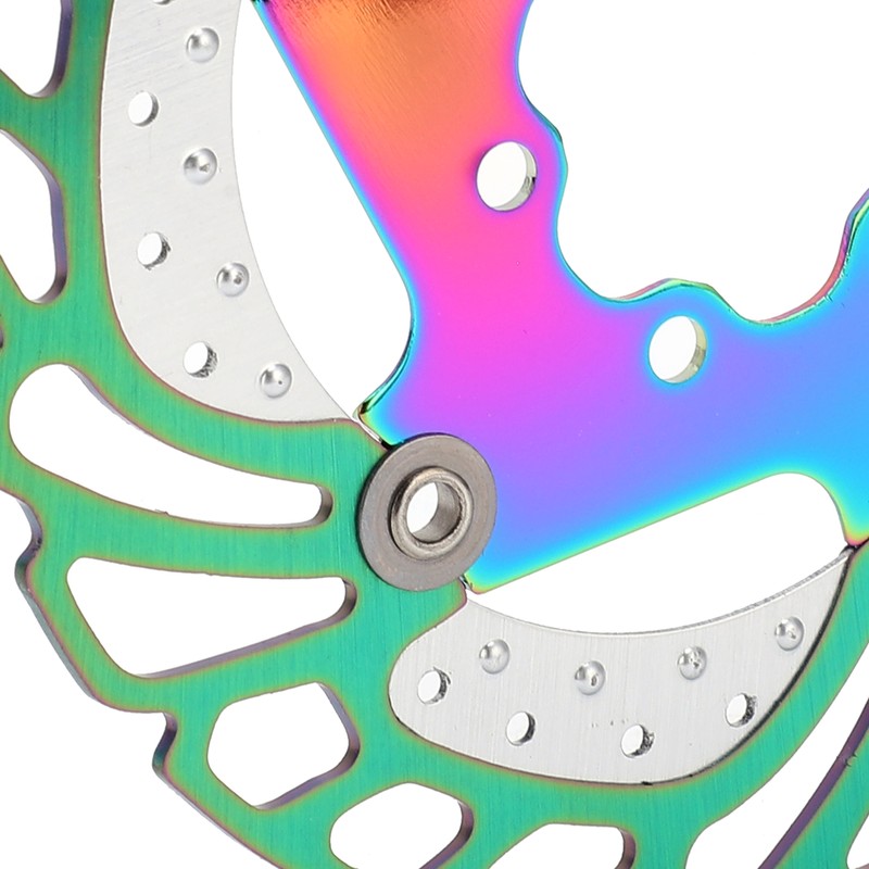 Mountain Bike TitaniumPlated Cooling Disc Brake Rotor 6 Nails Cycling