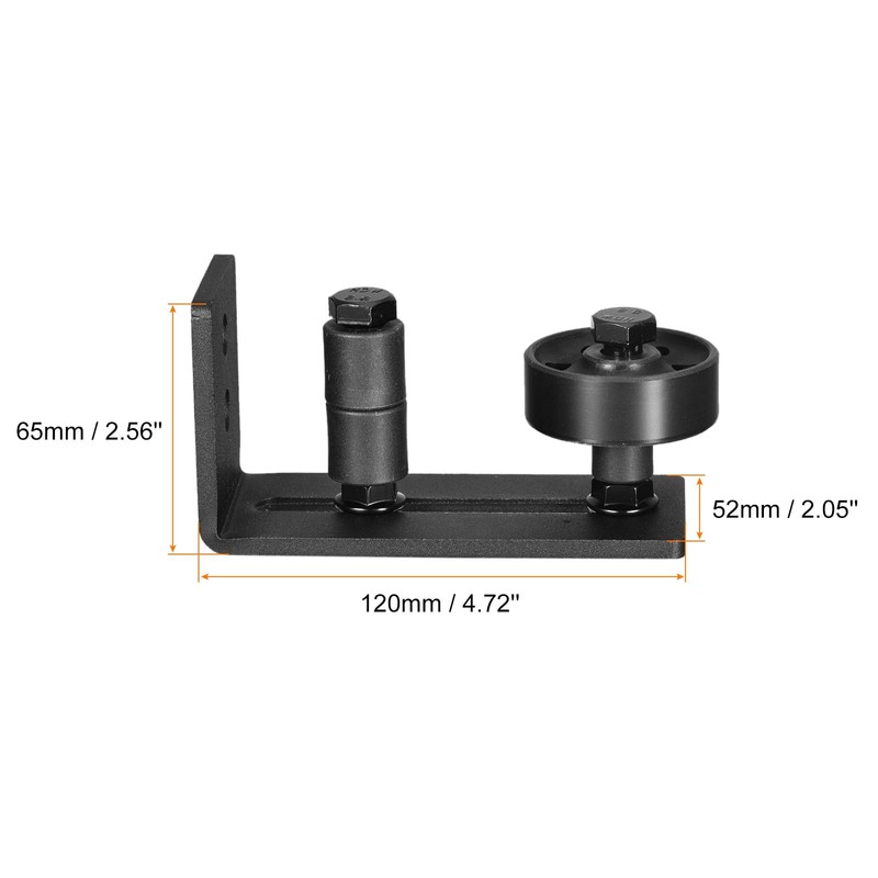 uxcell Barn Door Floor Guide, 1Pcs - Carbon Steel Sliding
