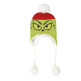 Department 56 Snowpinions Dr. Seuss Grinch Face Snowwear Adult, Multicolor
