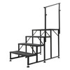 DYNAMI RV Stairs 4 Step Ladder, Steel Porch Steps with
