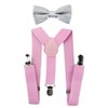 axy Children's Pink Braces Y Shape with Bow Tie 3