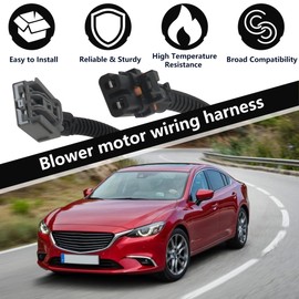 WELURE Compatible for G M Vehicles 2007-2014 - Blower Motor Wiring Harness 15-75221 Fits Compatible for Chevy Tahoe Suburban Silverado Compatible for G-M-C Sierra Yukon