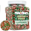 Christmas Sprinkles Bulk - 1.6 Pounds - Holiday Jimmies -