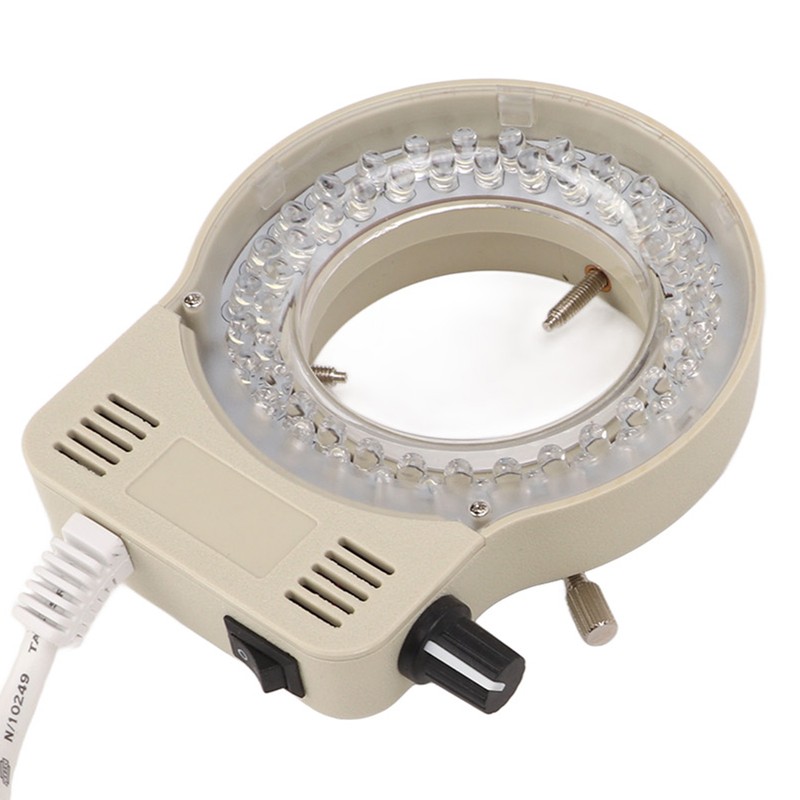 Microscope Illuminator Ring LED Light Source Adjustable Accessory 100‑240V