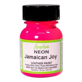 Pintura Acrilica Neón Angelus para Cuero Color Jamaican Joy de 29,5ml