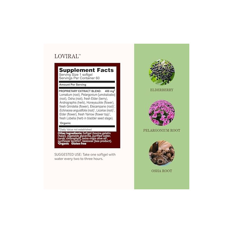 Loviral Softgels 60 ct. Herbs Etc.