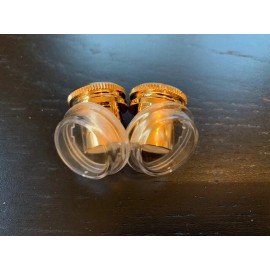 Onewheel XR Plus V1 - 2 PREMIUM Gold Charge Port Plugs & 2 Power Switch Caps