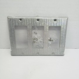 Mulberry 3-Gang Block / GFCI Wall Plate Cover Stainless Steel  #97403