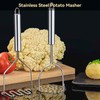 VOOVAO 2 Pcs Potato Masher for Potatoes, Heavy Duty Stainless