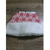 Unbranded Christmas Santa Hat with Snowflake design and White trim-Brand