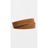 rag & bone Women's Boyfriend Belt, Brown Wood Suede, L