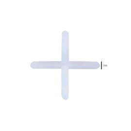 500 Pieces Tile Spacers Tiles Leveler Spacers Tile Levelers Wall Floor Cross Spacers Tile Separators for Ceramic Tile and Stone Installation (1mm, White)