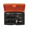 Bahco 22 Piece Stubby Ratchet Screwdriver 1/4" Bit Holder &