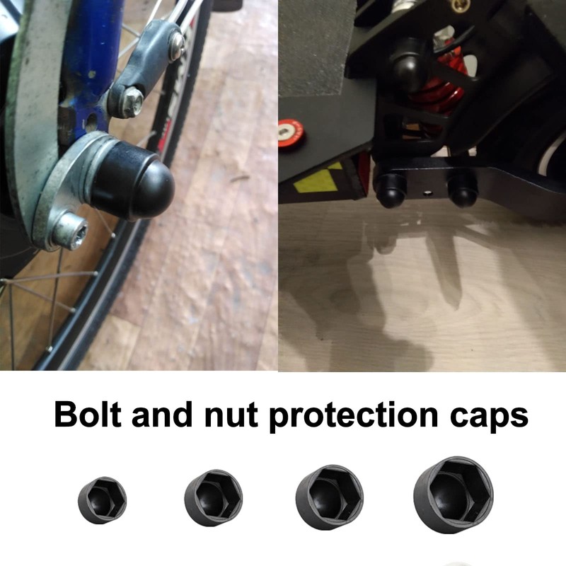 Hex Nut Cover, 50 Pcs 13 mm Plastic Dome Bolt