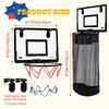 2-in-1 Over the Door Basketball Laundry Hamper and Basketball Hoop,