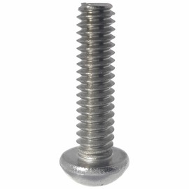 10-24 x 1-3/4" Round Head Machine Screws, Phillips Drive, Stainless Steel 18-8, Full Thread, Bright Finish, Machine Thread, Quantity 50 by Fastenere