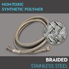 Flexible Braided Stainless Steel Water Supply Line 3/8" Comp x