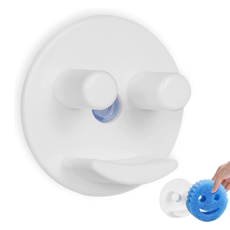 YPBEW Smiling Face Sponge Holder Suction Cup Installation Holding Smile