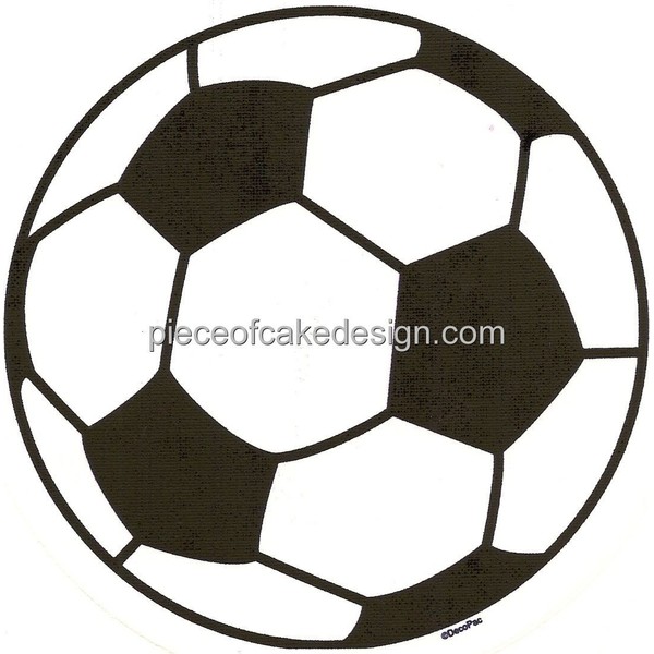 8" Round ~ Soccer Ball Birthday ~ Edible Cake/Cupcake Topper - d875