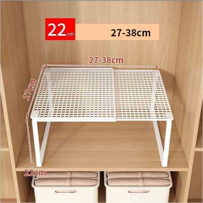 Adjustable Wardrobe Shelf for Clothes & Shoes – Expandable Metal