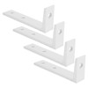4PCS Corner Braces Aluminum L Shaped Right Angle Support Fixing