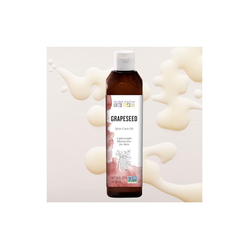 Aura Cacia Natural Skin Care Oil, Harmonizing Grapeseed with Vitamin