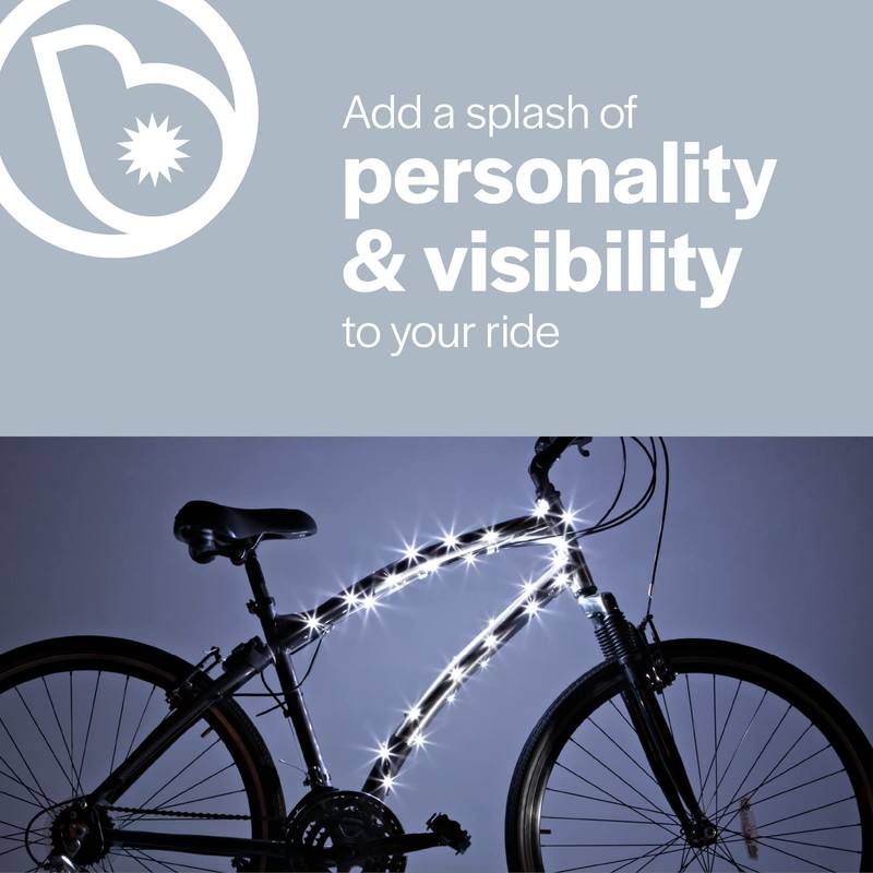 Brightz CosmicBrightz LED Bicycle Frame Light, White