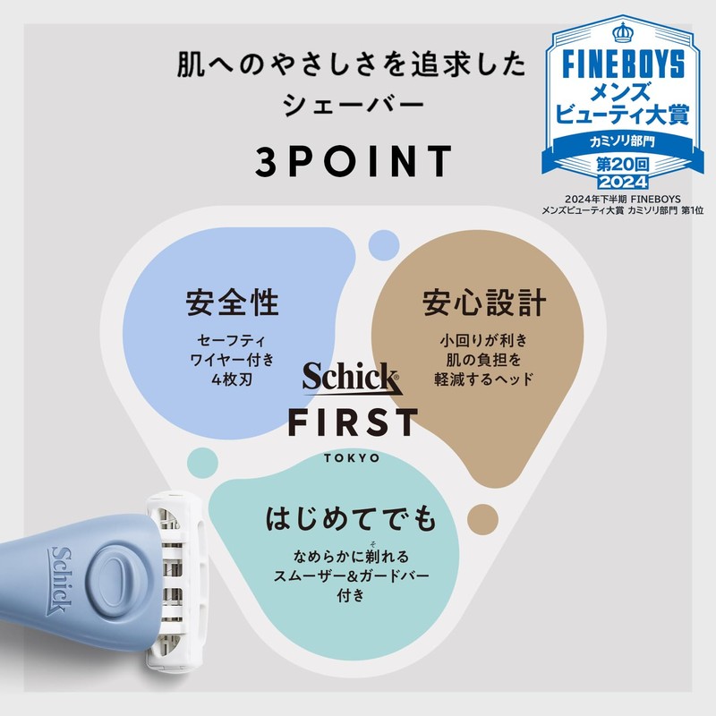 Schick Chic First Shaving Holder (with Blade + 1 Replacement