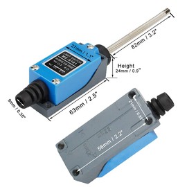 5PCS ME-9101 Momentary Limit Switch Travel Switch,Yusheng Flexible Coil Spring Rod Momentary Limit Switch arduino Switch NC-NO CNC Mill Laser Plasma Router (5PCS, ME-9101 Flexible Coil Spring Rod)