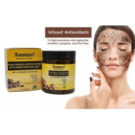 100% Natural Arabica Coffee Scrub with Organic Coffee & Shea Butter - Best body