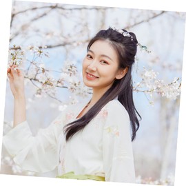 Mikinona 2pcs Hair Stick Vintage Hair Accessories Wooden Chopsticks Metal Hair Clip Hair Bun Stick Hairpin Teachers Day Hair Chopsticks for Hair Zinc Alloy Twine Wax Stick Miss