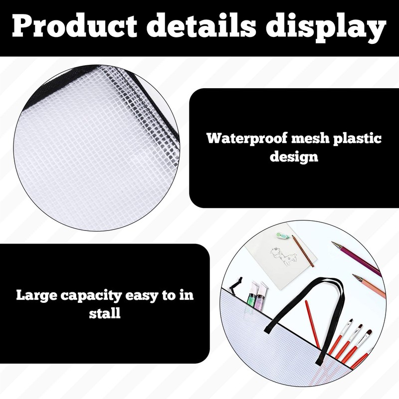 Grosion Art Portfolio Bag,19 x 25 Inch Art Bag,Clear A2
