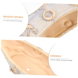 Parliky 1pc Chic Vintage Ceramic Boat Flowerpot Random Color Adorable Planter for Home Decor for and Cacti Stylish Artware for Office Garden Decoration