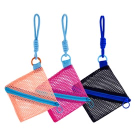 3pack Mini Change Purse - 4.33inch Mini Zipper mesh Bags,Small Coin Purse,Portable Coin Purse with Zipper,Pouch for Pocket, Small Pouch for Women Credit Card Folded Bills ID Key Headset Lipstick