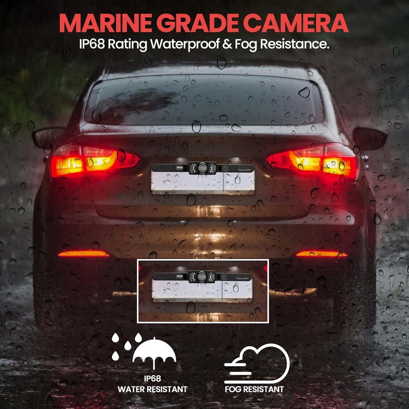Pyle Backup Car Camera & Rear View Mirror Monitor Screen