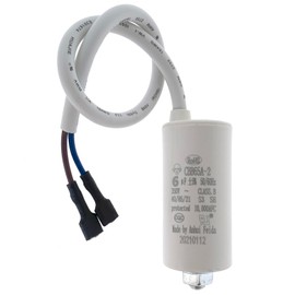 CBB65A-2 6uF 250VAC 50/60Hz Compressor Run & Start Capacitor 40/85/21 with RoHS UL (Screw Fixing)