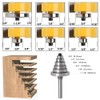 Mesee 8 mm Shank Rabbeting Bit Set, Rabbet Router, T-Groove