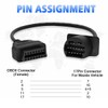 PARANNIC OBD1 to OBD2 Adapter Cable for Mazda Vehicles OBD2