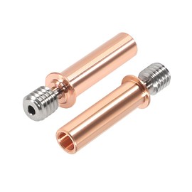 AEDIKO 2pcs CR6 SE Bimetal Heatbreak Upgrade All Metal Heatbreak Titanium Alloy and Copper Bimetal Throat Nozzle for 3D Printer CR-6 SE/Max/CR-5 PRO Hotend Parts