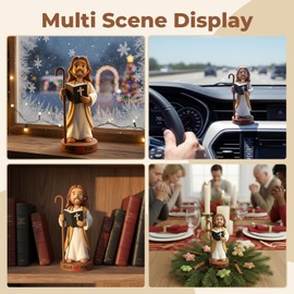 Geyynow 4" Jesus Loves You Figures, Durable Resin for Car Dashboard Action Jesus Figurine for Christ Religious