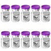 Biocomma 10pcs 5ml Sterile Empty Vial with Plastic Aluminum Caps，Penicillin